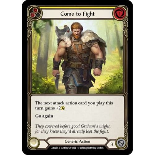 Come to Fight (Yellow) (ARC204) - Arcane Rising Unlimited Edition
