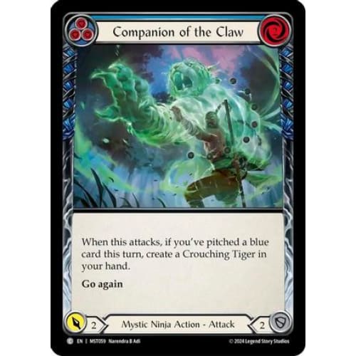 Companion of the Claw (Blue) (MST059) - Part the Mistveil