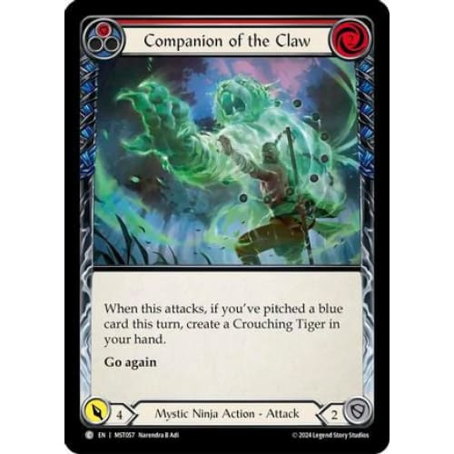 Companion of the Claw (Red) (MST057) - Part the Mistveil Rainbow Foil