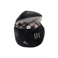 D20 Dice Bag Plush Black