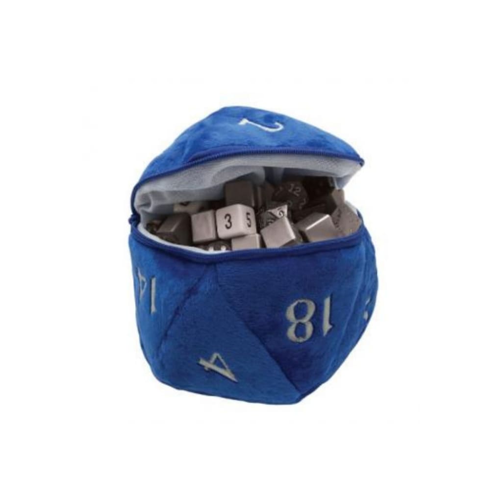 D20 Dice Bag Plush Blue