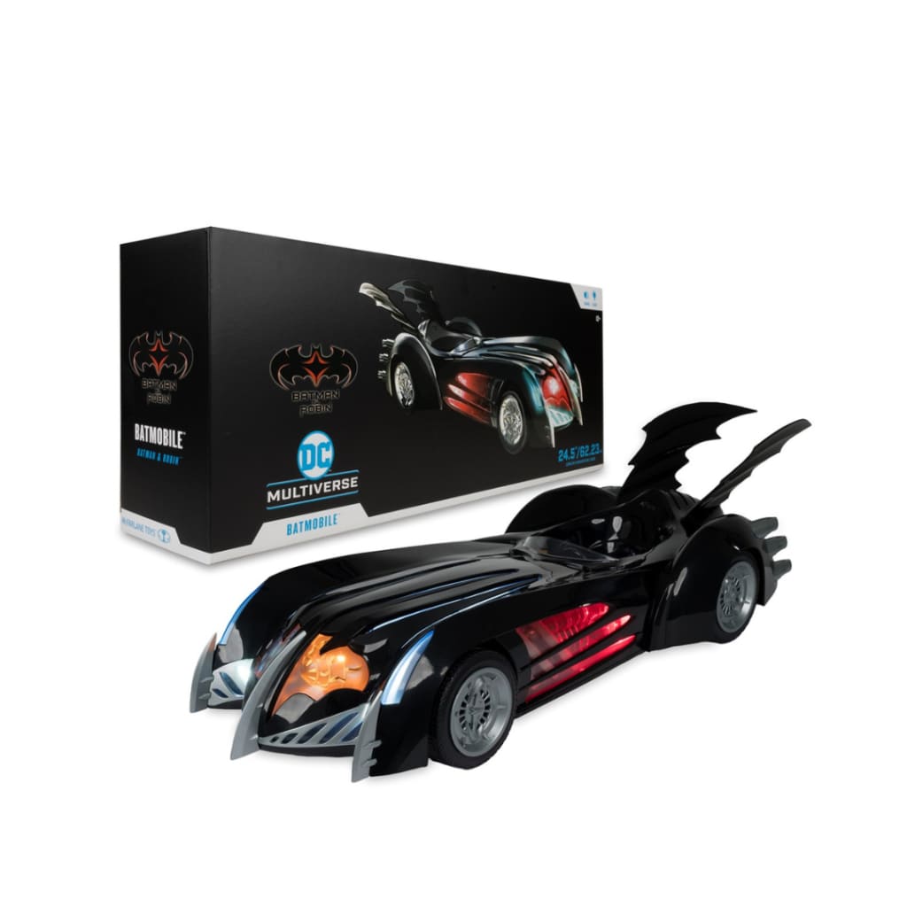 DC Multiverse Batmobile (Batman & Robin) 24.5in Long Vehicle with Lights and Sound