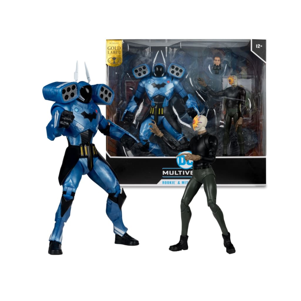 DC Multiverse Rookie & Mister Bloom Mega Figure & 7in Action Figure 2 Pack Gold Label