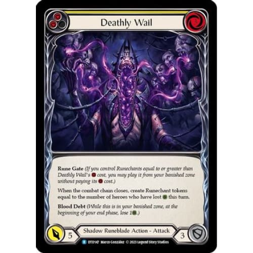 Deathly Wail (Yellow) (DTD147) - Dusk till Dawn
