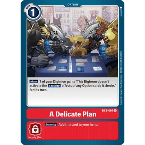 A Delicate Plan (BT3-097 U) Uncommon