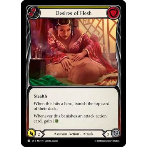 Desires of Flesh (Yellow) (MST119) - Part the Mistveil Rainbow Foil