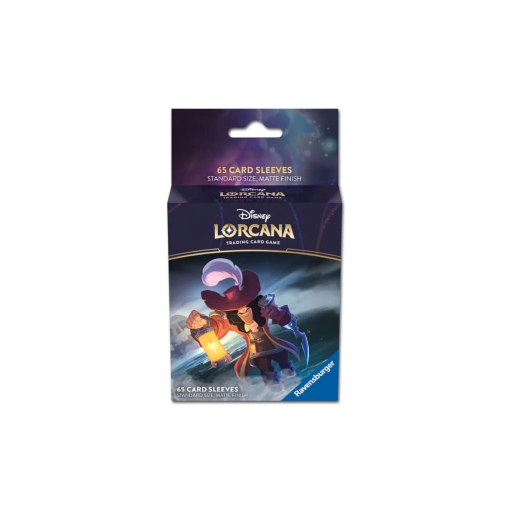 Disney Lorcana Card Sleeve Captain Hook Set 1 (65 Sleeves)