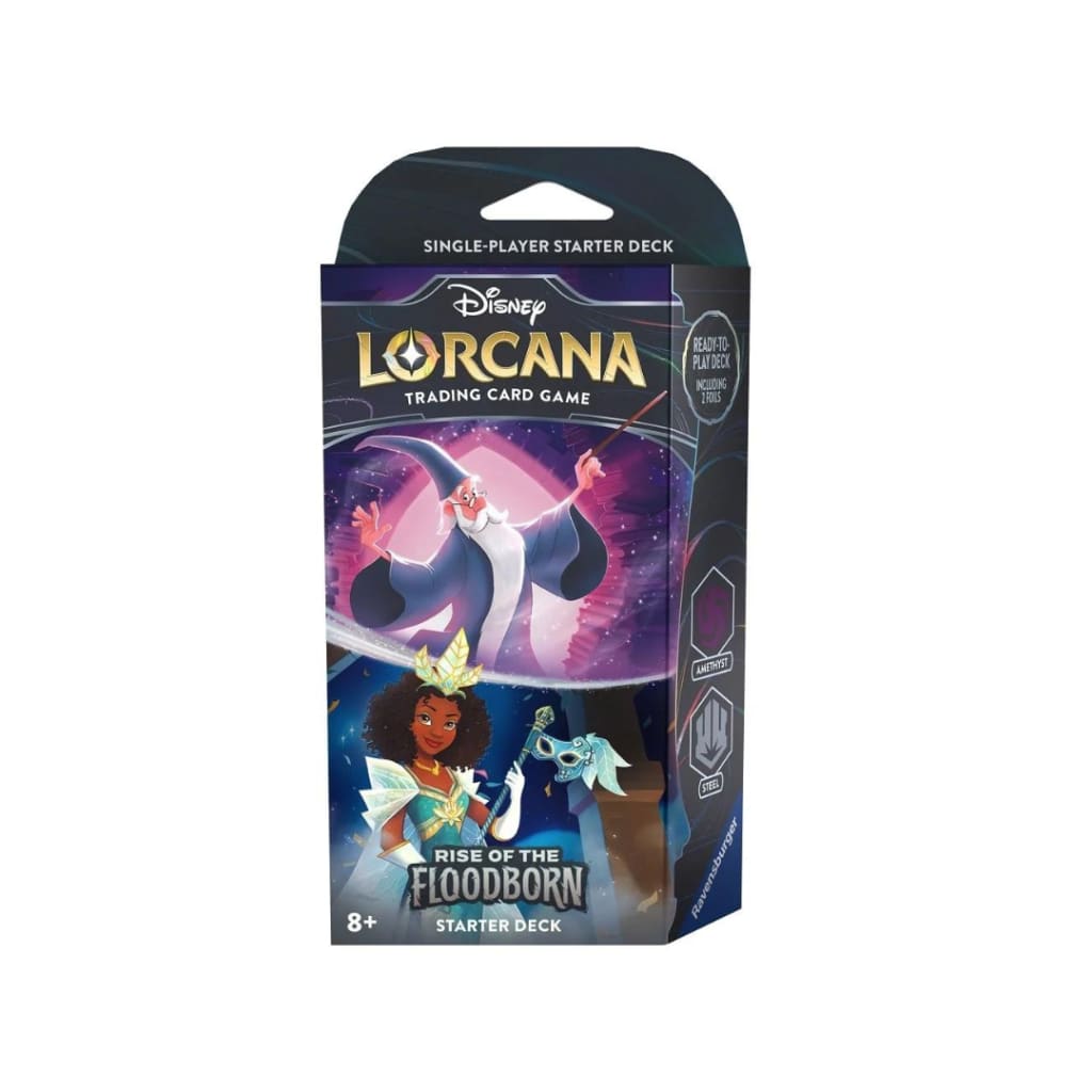 Disney Lorcana: Rise of the Floodborn - Amethyst and Steel Starter Deck