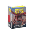 Dragon Shield - 100ct Standard Size - Dual Matte - Crimson and Silver