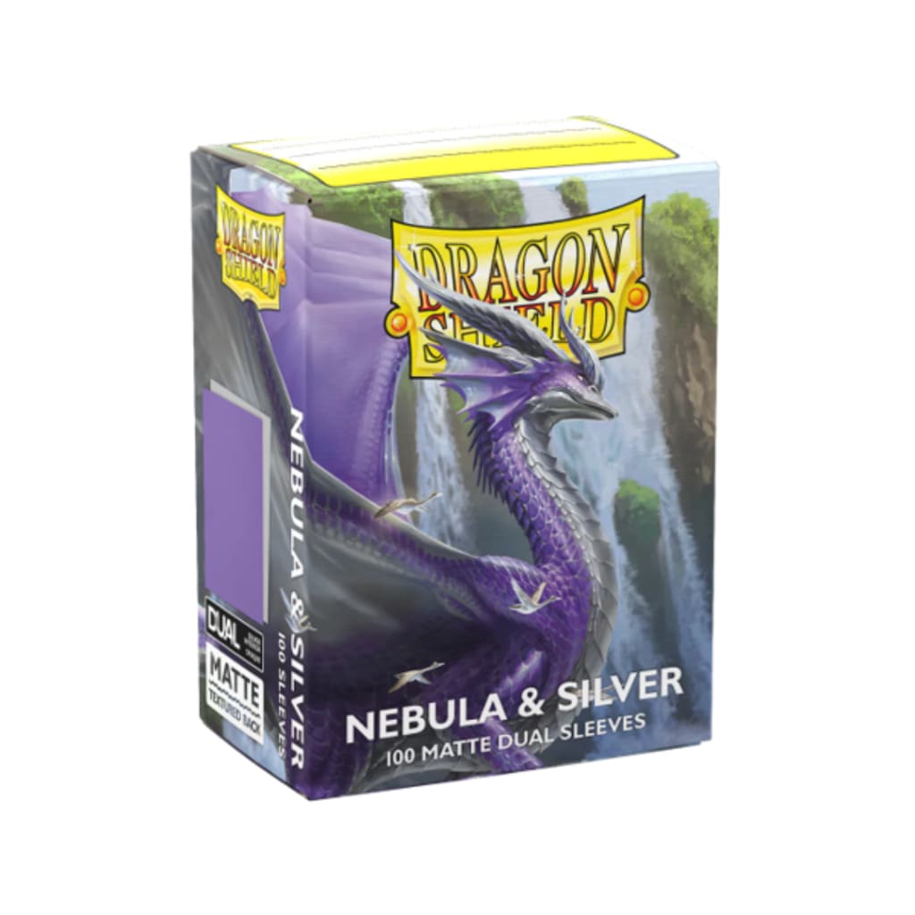 Dragon Shield - 100ct Standard Size - Dual Matte - Nebula and Silver