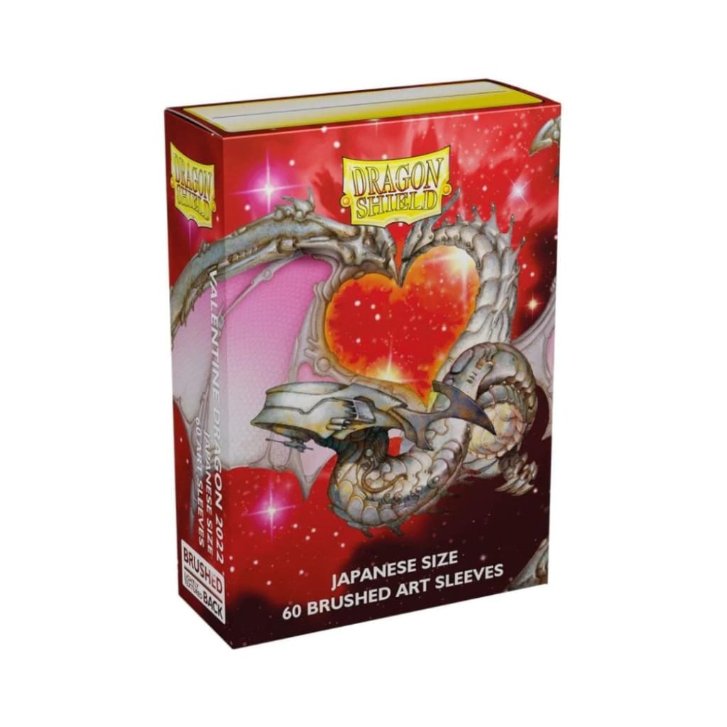Dragon Shield - 60ct Japanese Size - Art - Brushed Valentine Dragons 2022