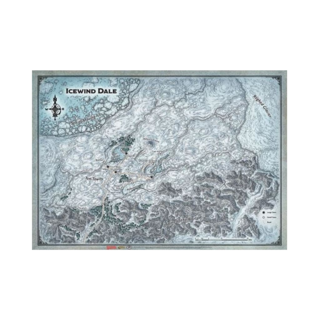 Dungeons & Dragons 5th edition - Icewind Dale - Game Mat - 20'' x 30''