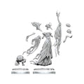 Dungeons and Dragons Frameworks - Unassembled Miniatures - Mind Flayer