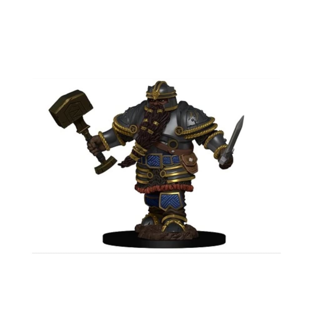 Dungeons and Dragons Nolzur's Marvelous Premium Minis: Dwarf Male Fighter