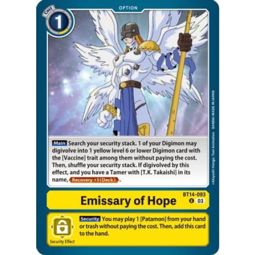 Emissary of Hope - BT14-093 - Uncommon