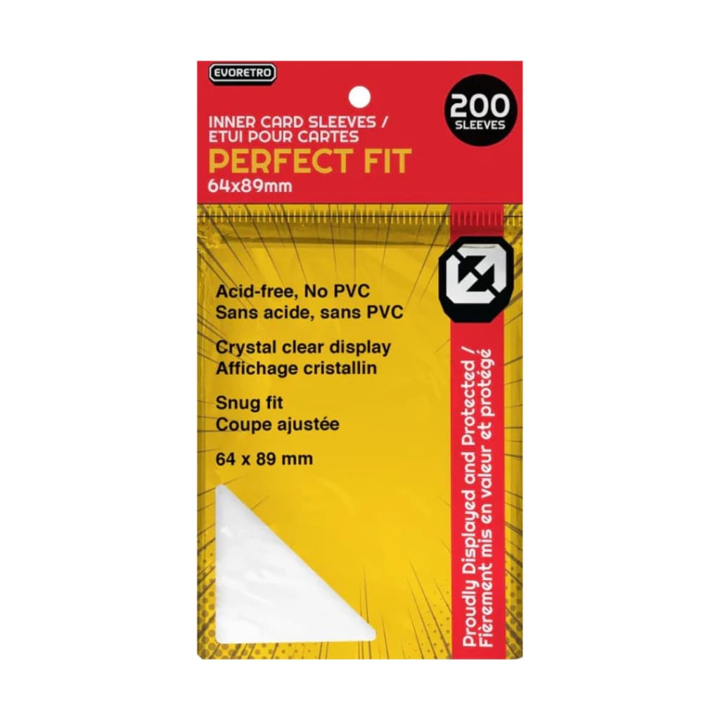Evoretro - Perfect Fit Sleeves - Pokemon Lorcana and MTG - 200 Pack
