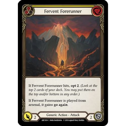 Fervent Forerunner (Yellow) (ARC183) - Arcane Rising Unlimited Edition