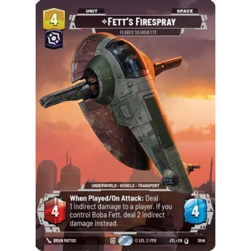 Fett's Firespray - Feared Silhouette (Prestige) (1046)