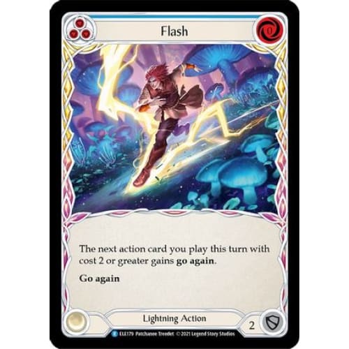 Flash (Blue) (ELE179) - Tales of Aria Unlimited Edition Rainbow Foil