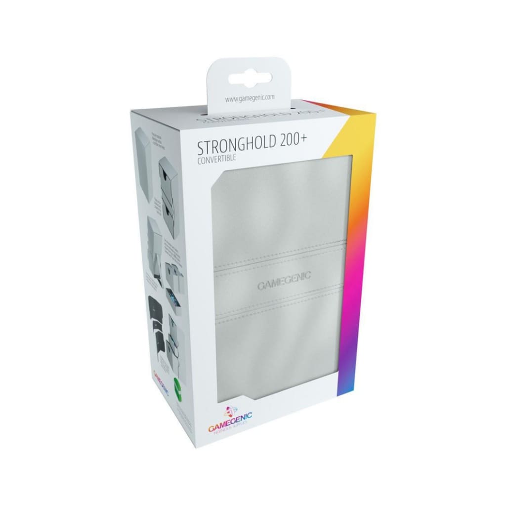 Gamegenic - Stronghold Convertible Deck Box 200ct - White