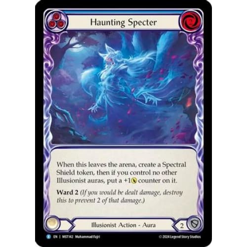 Haunting Specter (Blue) (MST142) - Part the Mistveil Rainbow Foil