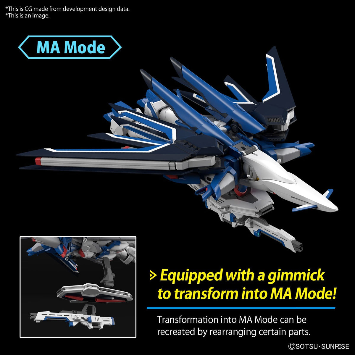 Gundam 1/144 HGUC #243 HGCE Seed Freedom STTS-909 Rising Freedom Gundam Model Kit