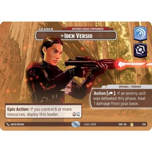 Iden Versio - Inferno Squad Commander (Showcase) (254)  Foil