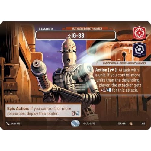 IG-88 - Ruthless Bounty Hunter (Showcase) (262)  Foil