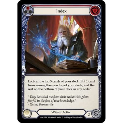 Index (Red) (ARC135) - Arcane Rising Unlimited Edition