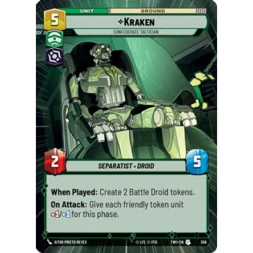 Kraken - Confederate Tactician (Hyperspace) (356)  Foil
