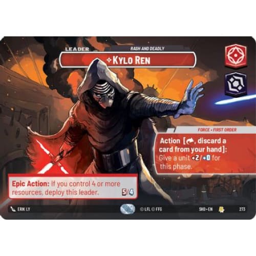 Kylo Ren - Rash and Deadly (Showcase) (273)  Foil