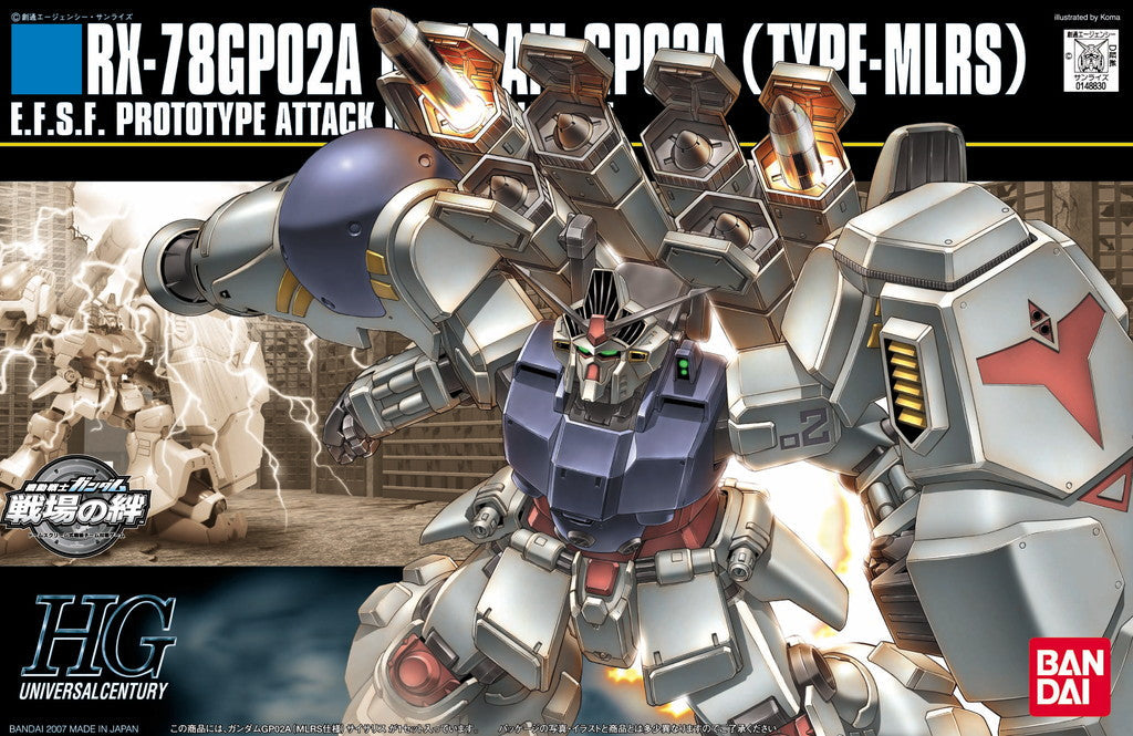 Gundam 1/144 HGUC #075 Harmony of Gundam RX-78GP02A Gundam GP02A (Type-MLRS) Model Kit