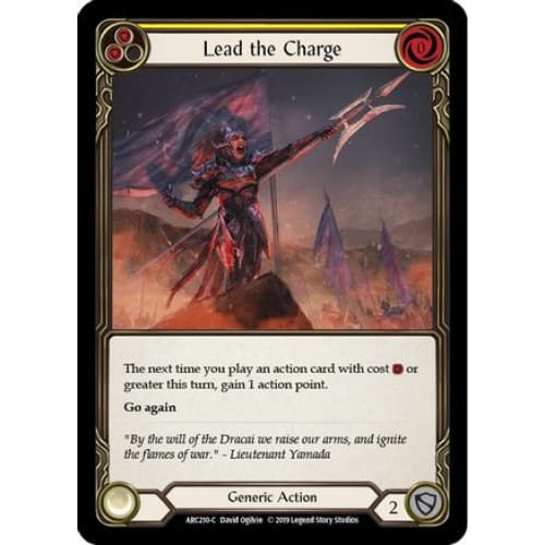 Lead the Charge (Yellow) (ARC210) - Arcane Rising Unlimited Edition