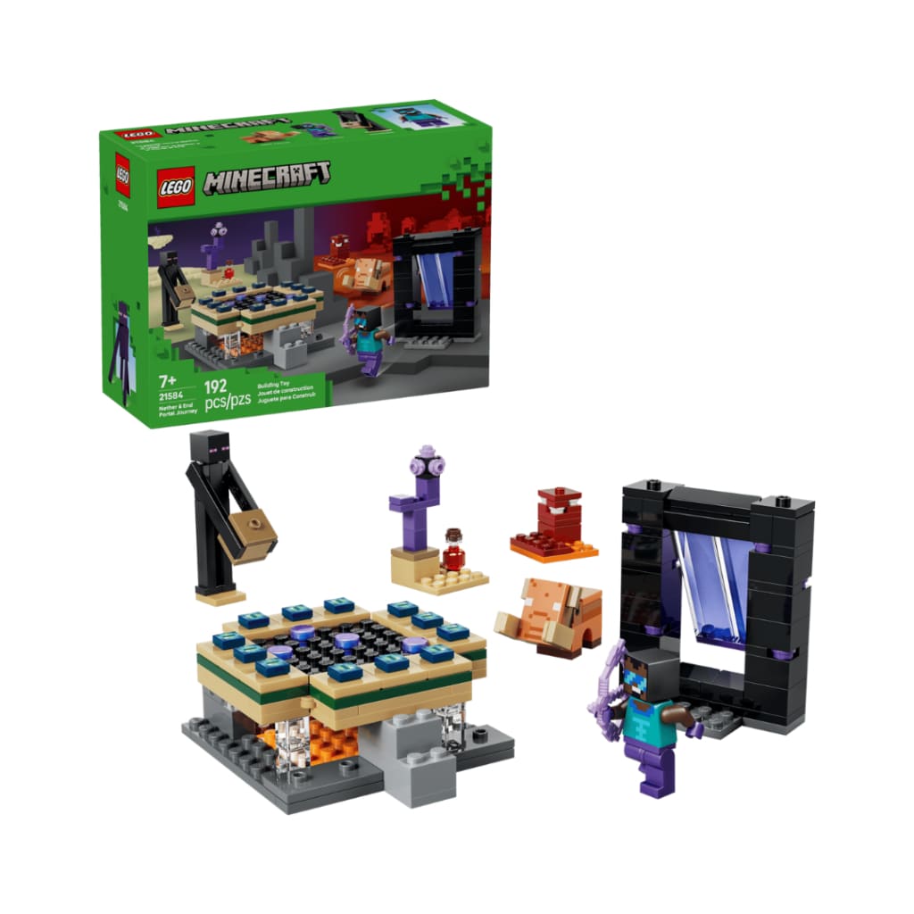 LEGO Minecraft Nether & End Portal Journey