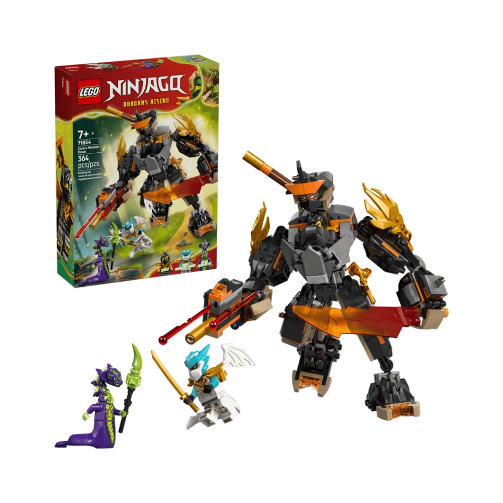 LEGO NINJAGO Cole's Mission Mech & Dragon Zane