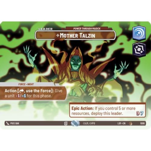 Mother Talzin - Power Through Magick (Showcase) (1006)  Foil