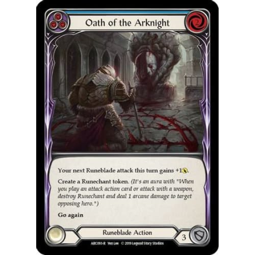 Oath of the Arknight (Blue) (ARC093) - Arcane Rising Unlimited Edition