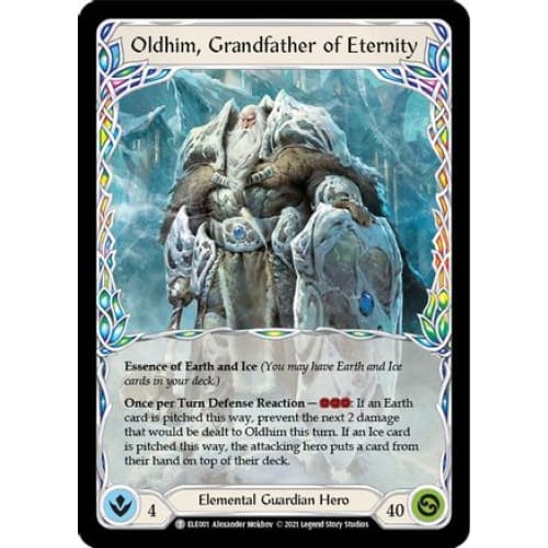 Oldhim, Grandfather of Eternity // Shiver (ELE001) - Tales of Aria 1st Edition