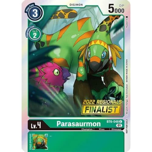 Parasaurmon (2022 Championship Online Regional) [Online Finalist] (BT6-048 C) Common  Foil