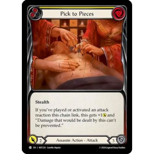 Pick to Pieces (Yellow) (MST128) - Part the Mistveil Rainbow Foil