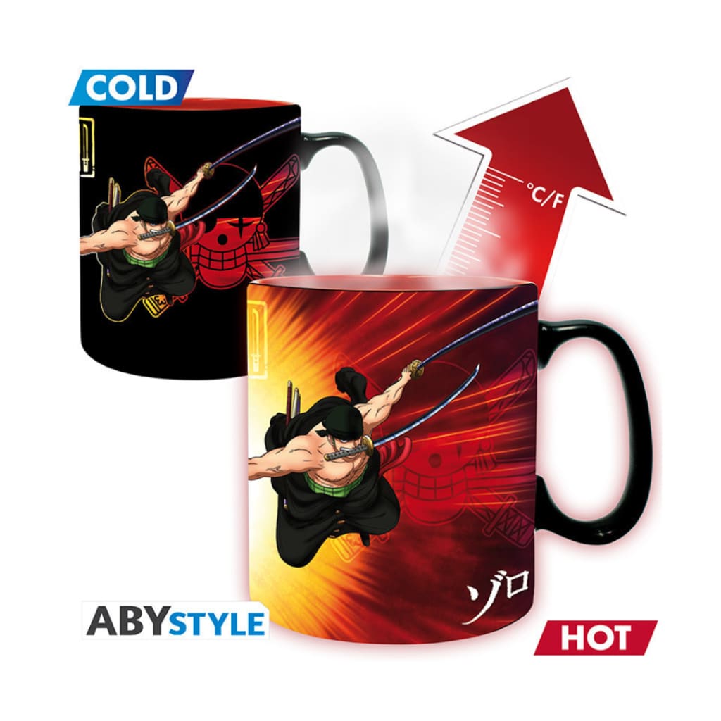 ONE PIECE - Heat Change Mug - 460 ml - Zoro & Sanji