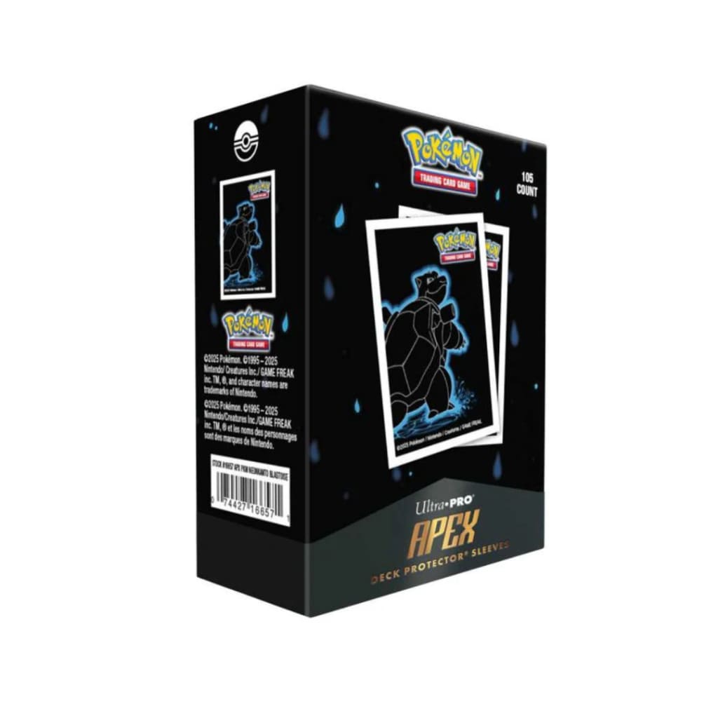 Pokemon Apex Deck Protector Neon Kanto Blastoise Card Sleeves (105 Count)