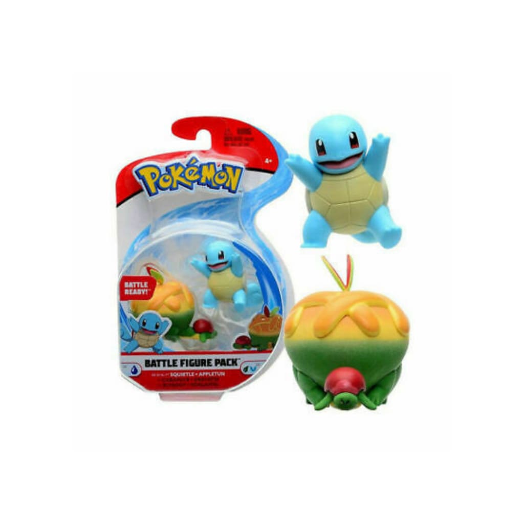 Pokemon Battle Figure Pack - Squirtle + Appletun