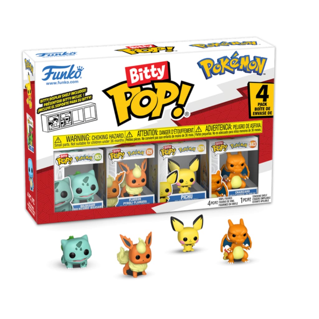 Pokemon Bitty Pop! Pokémon 4-Pack Series 3
