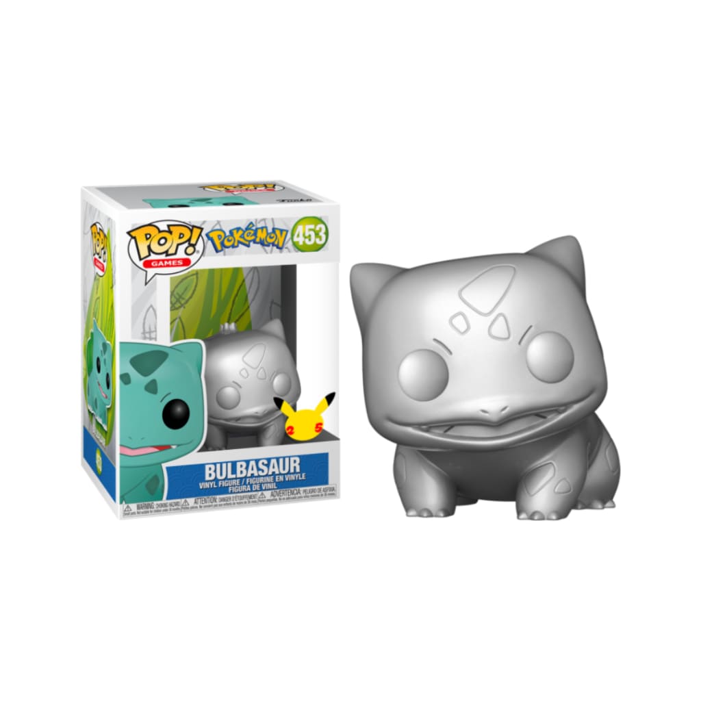 Pokemon Bulbasaur Silver Metallic Pop! Vinyl Figure