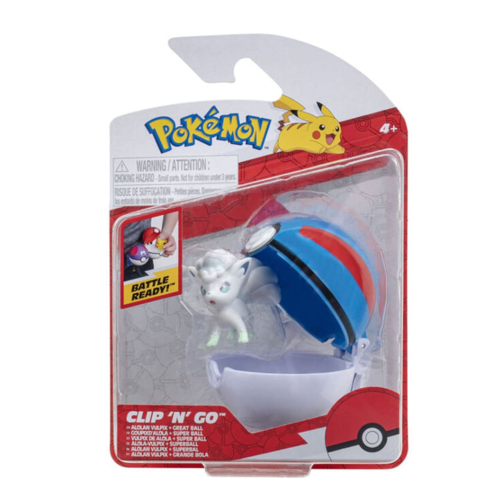 Pokemon Clip 'N' Go - Alolan Vulpix & Great Ball