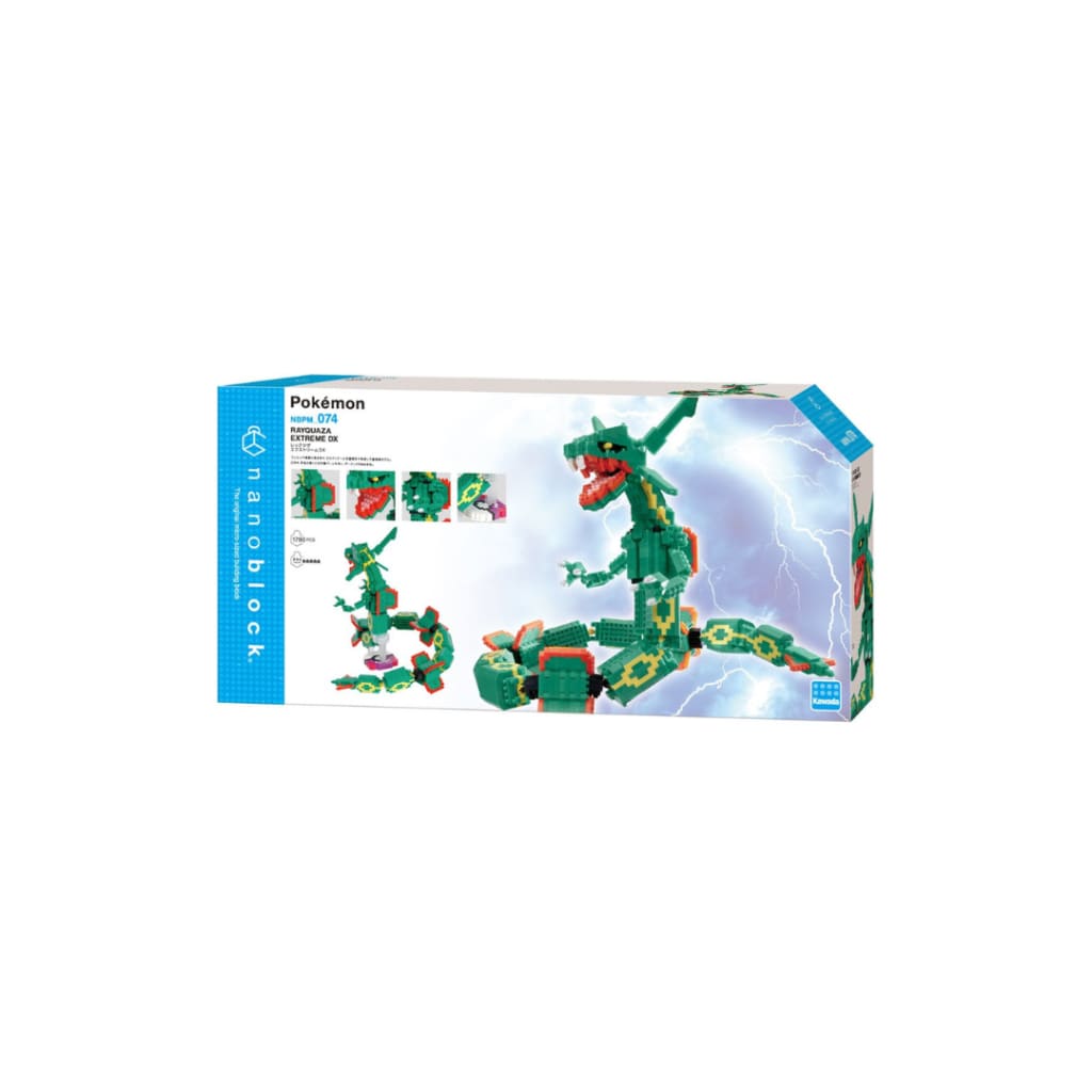 Pokemon Rayquaza Extreme Deluxe Edition Nanoblock Constructible Figure