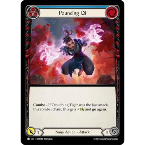 Pouncing Qi (Blue) (MST184) - Part the Mistveil