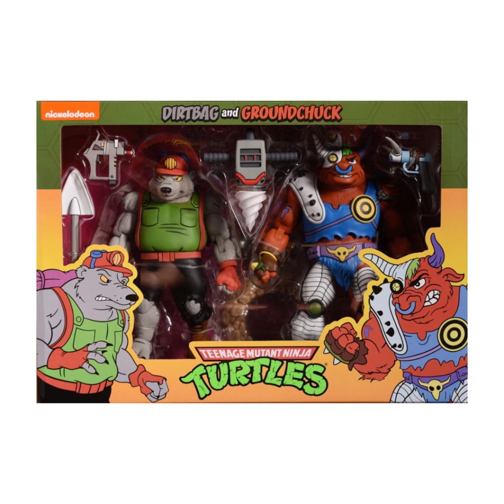 NECA Teenage Mutant Ninja Turtles Dirtbag & Groundchuck Action Figure 2-Pack
