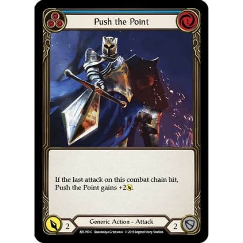 Push the Point (Blue) (ARC190) - Arcane Rising Unlimited Edition